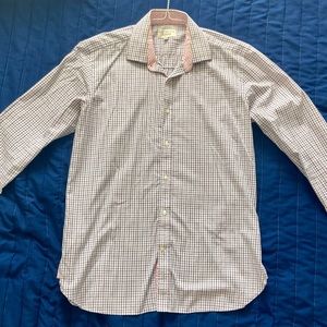 Men’s Ted Baker Endurance Plaid Button Down Size 34/35